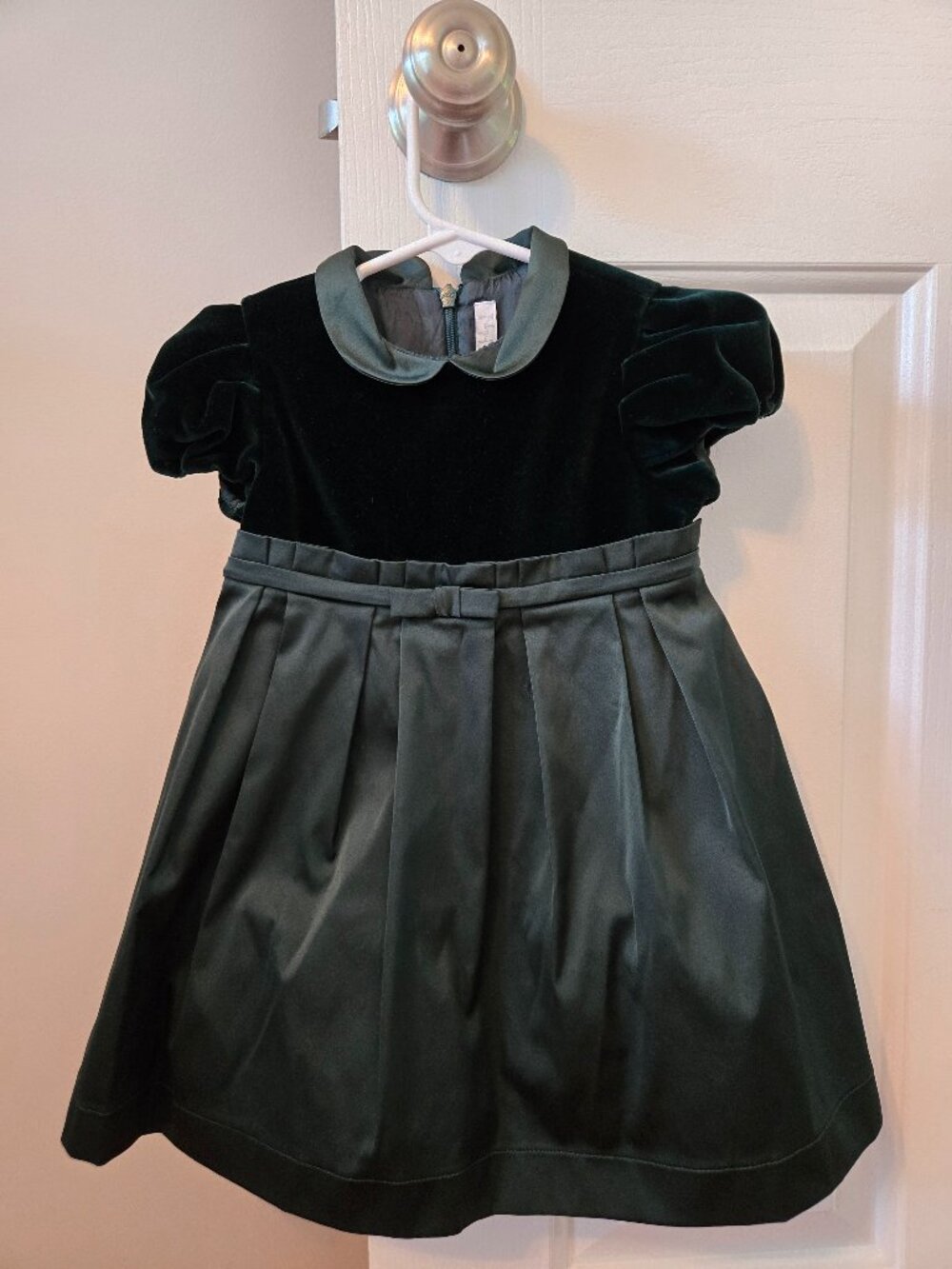 Girls size 18 months il gufo green dress